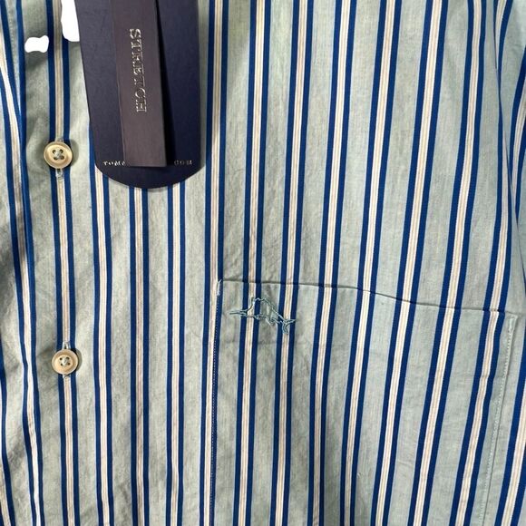 New Tommy Bahama stretch 100% PIMA COTTON button down XL. NWT - Picture 4 of 16